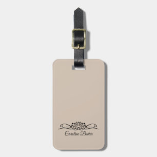 Para Maletas Color de tendencia Etiqueta de maleta de tazas bla