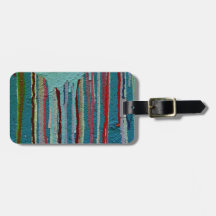 Colorida etiqueta de viaje.