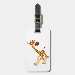 Para Maletas Cuidada Personalizado Ambling Giraffe Etiqueta de 