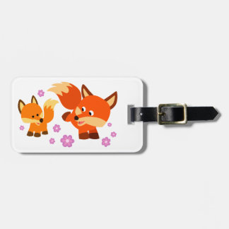 Para Maletas Cuto Personalizado de reproducción Foxes Etiqueta