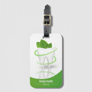 Para Maletas Dental Medical Mint Leaf Tooth - Etiqueta de equip