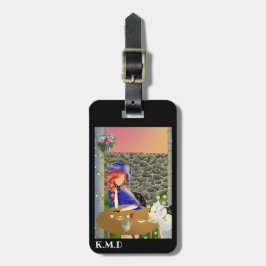 Para Maletas Dog & Lady en el Café en la etiqueta de equipaje S