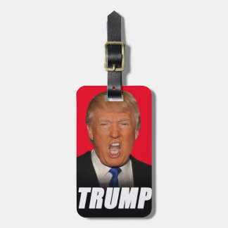 Para Maletas Donald Trump sobre la etiqueta del equipaje del pr