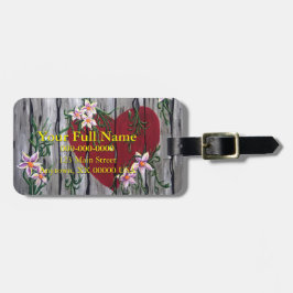 Para Maletas Donde el amor crece etiqueta de equipaje de Person