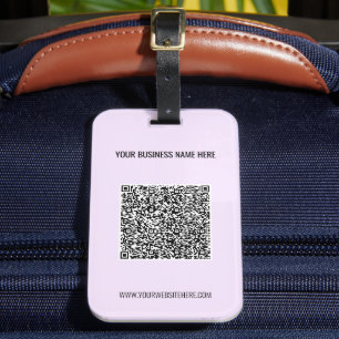 Para Maletas Ejemplo de etiqueta de equipaje con código QR y te