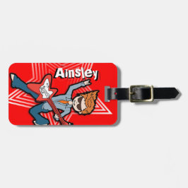 Para Maletas El rojo de Rockstar embroma la etiqueta del