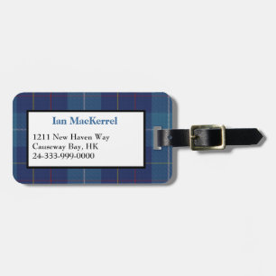Para Maletas Elegante Clan MacKerrell Tartán Etiqueta del equip