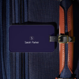 Para Maletas Elegante etiqueta de equipaje acrílico azul