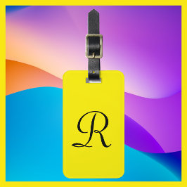 Para Maletas ELIJA SU COLOR Amarillo Etiqueta de equipaje de la