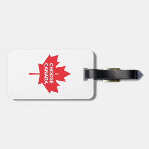 Para Maletas Elijo la etiqueta de equipaje de Canadá