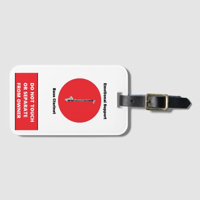 Para Maletas ES Bass Clarinet Etiqueta (Anverso horizontal)