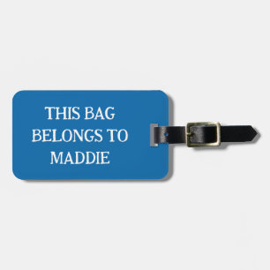 Para Maletas Esta bolsa pertenece a la etiqueta de equipaje per
