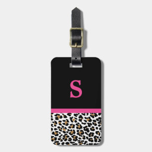Para Maletas Estampado leopardo del monograma con la etiqueta