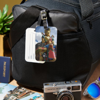 Para Maletas Estatua gigante de la etiqueta de equipaje de Mait