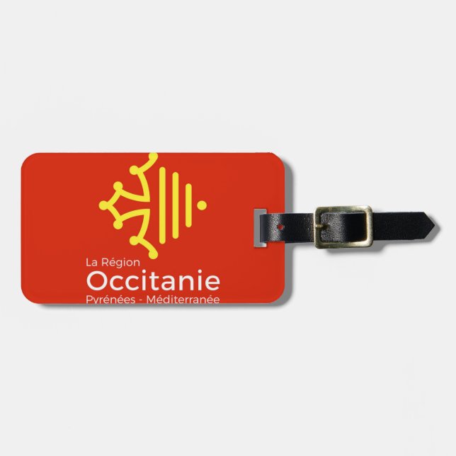 Para Maletas etiqueta a equipaje “Occitanie " (Frente Horizontal)