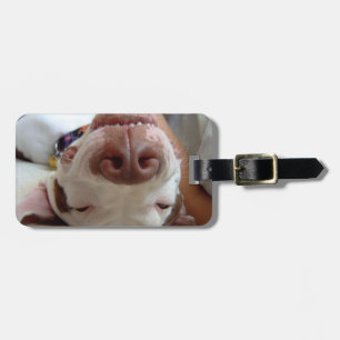 Para Maletas Etiqueta adaptable del equipaje del perro feliz
