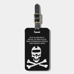 Para Maletas Etiqueta alegre del equipaje del pirata del water