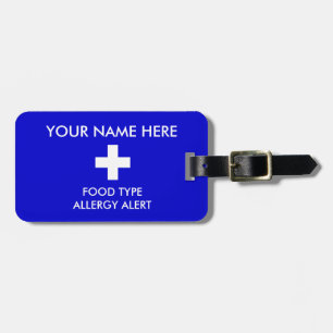 Para Maletas Etiqueta alerta de la alergia ID/ICE