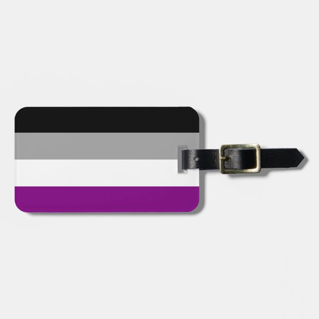 Para Maletas Etiqueta asexual del equipaje del orgullo (Frente Horizontal)