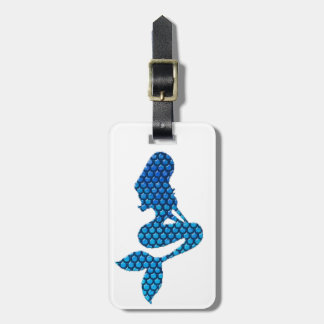 Para Maletas Etiqueta azul y verde del equipaje de la sirena