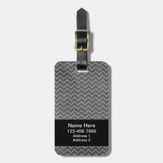 Para Maletas Etiqueta Chevron con problemas (Frente Vertical)