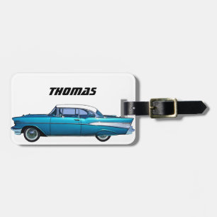 Para Maletas Etiqueta clásica 1957 del equipaje de Chevy