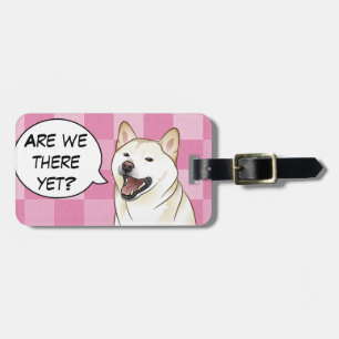 Para Maletas Etiqueta cremosa feliz del personalizable del