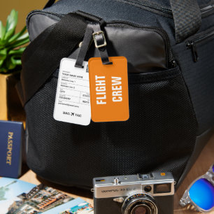 Para Maletas ETIQUETA DE BAG - Equipo de vuelo