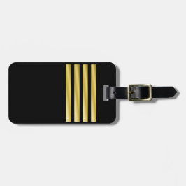 Para Maletas Etiqueta de bolsa - Capitán - Bandas de oro