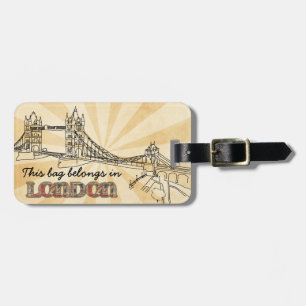 Para Maletas Etiqueta de bolsa de equipaje de Londres