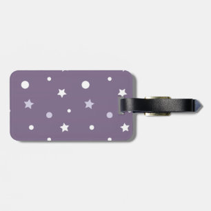 Para Maletas Etiqueta de bolsa de estrellas púrpura - Personali