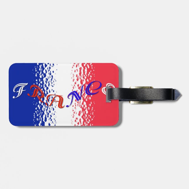 Para Maletas Etiqueta de bolsa de Francia (Atrás Horizontal)