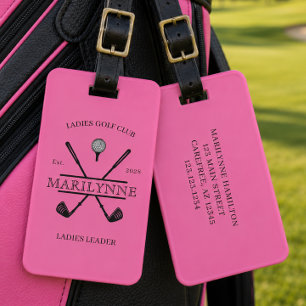 Para Maletas Etiqueta de Bolsa de Golf con Nombre de Club Perso