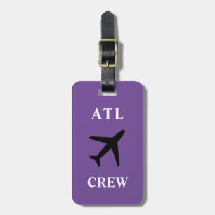 Para Maletas Etiqueta de bolsa de la tripulación de vuelo de At