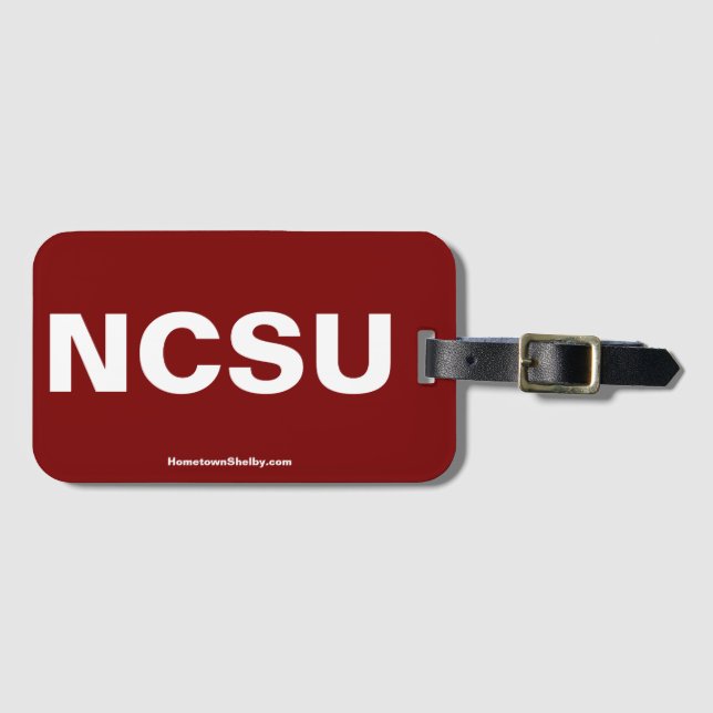 Para Maletas Etiqueta de bolsa de NCSU (Anverso horizontal)
