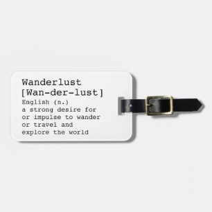 Para Maletas Etiqueta de bolsa de Wanderlust