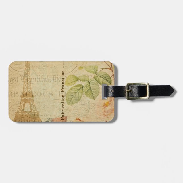 Para Maletas Etiqueta de bolsa postal francesa (Frente Horizontal)