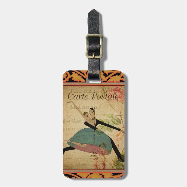 Para Maletas Etiqueta de bolsa postal francesa (Frente Vertical)