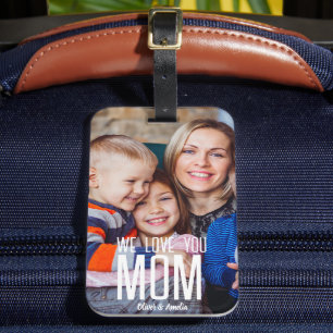 Para Maletas Etiqueta de bolso con foto personalizada con mensa