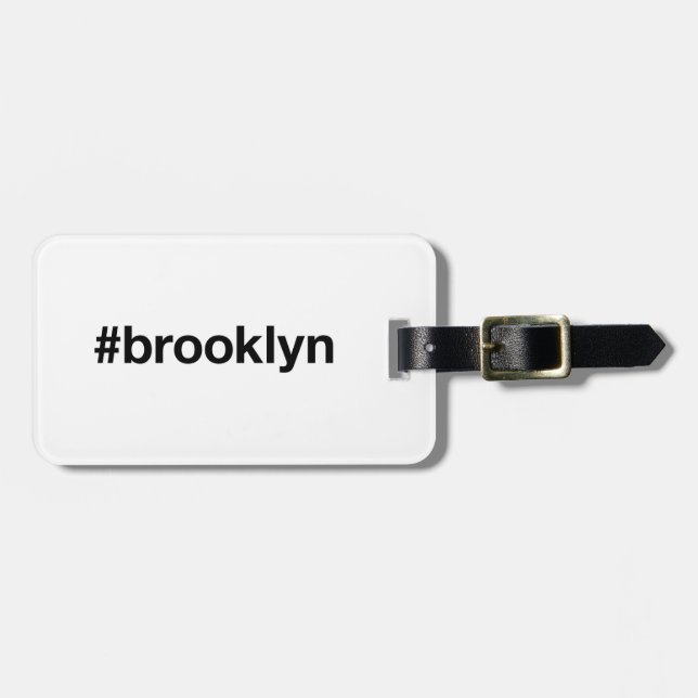 Para Maletas Etiqueta de BROOKLYN (Frente Horizontal)