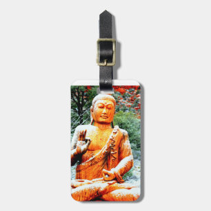 Para Maletas etiqueta de buddha meditante