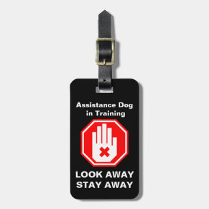 Para Maletas Etiqueta de colgante de asistencia al perro en ent