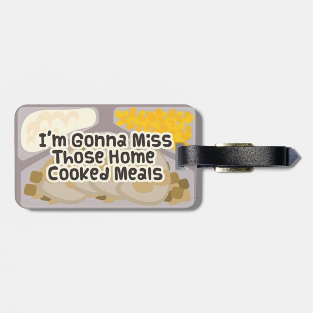 Para Maletas Etiqueta de Comidas Caseras (Atrás Horizontal)