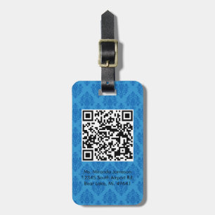 Para Maletas Etiqueta de encargo del equipaje del CÓDIGO azul