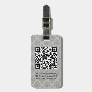 Para Maletas Etiqueta de encargo del equipaje del CÓDIGO gris