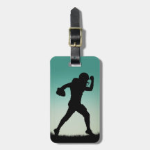 Etiqueta de encargo del equipaje del futbolista