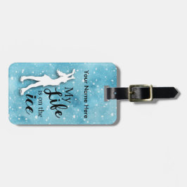 Para Maletas Etiqueta de encargo del equipaje del patinaje