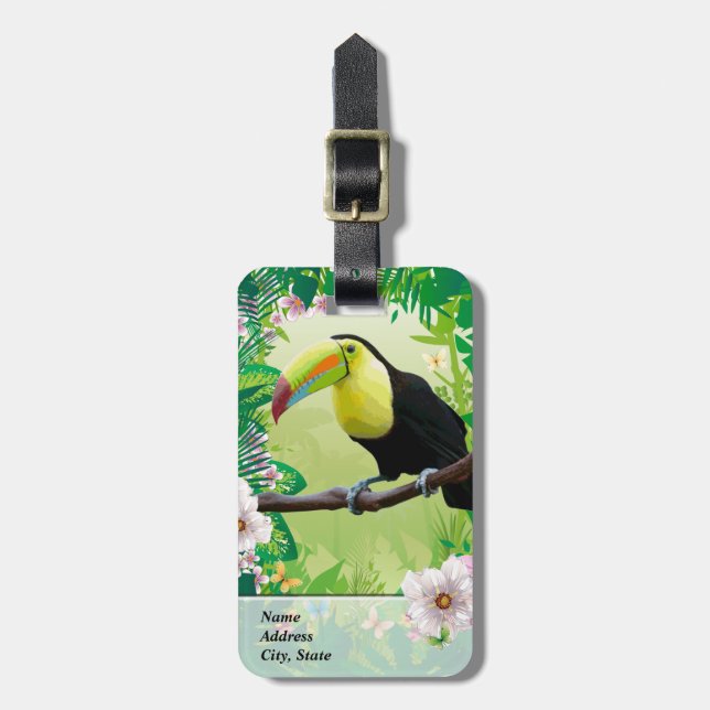 Para Maletas Etiqueta de equipaje 2 selva (Frente Vertical)