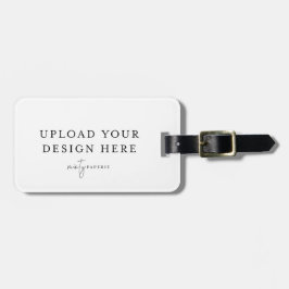 Para Maletas Etiqueta de equipaje acrílico personalizado (horiz