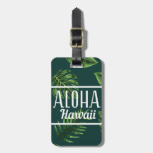 Etiqueta de equipaje Aloha Hawaii